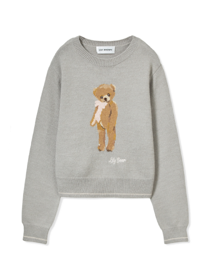 Lily Bear ribbon knit limited color GRY