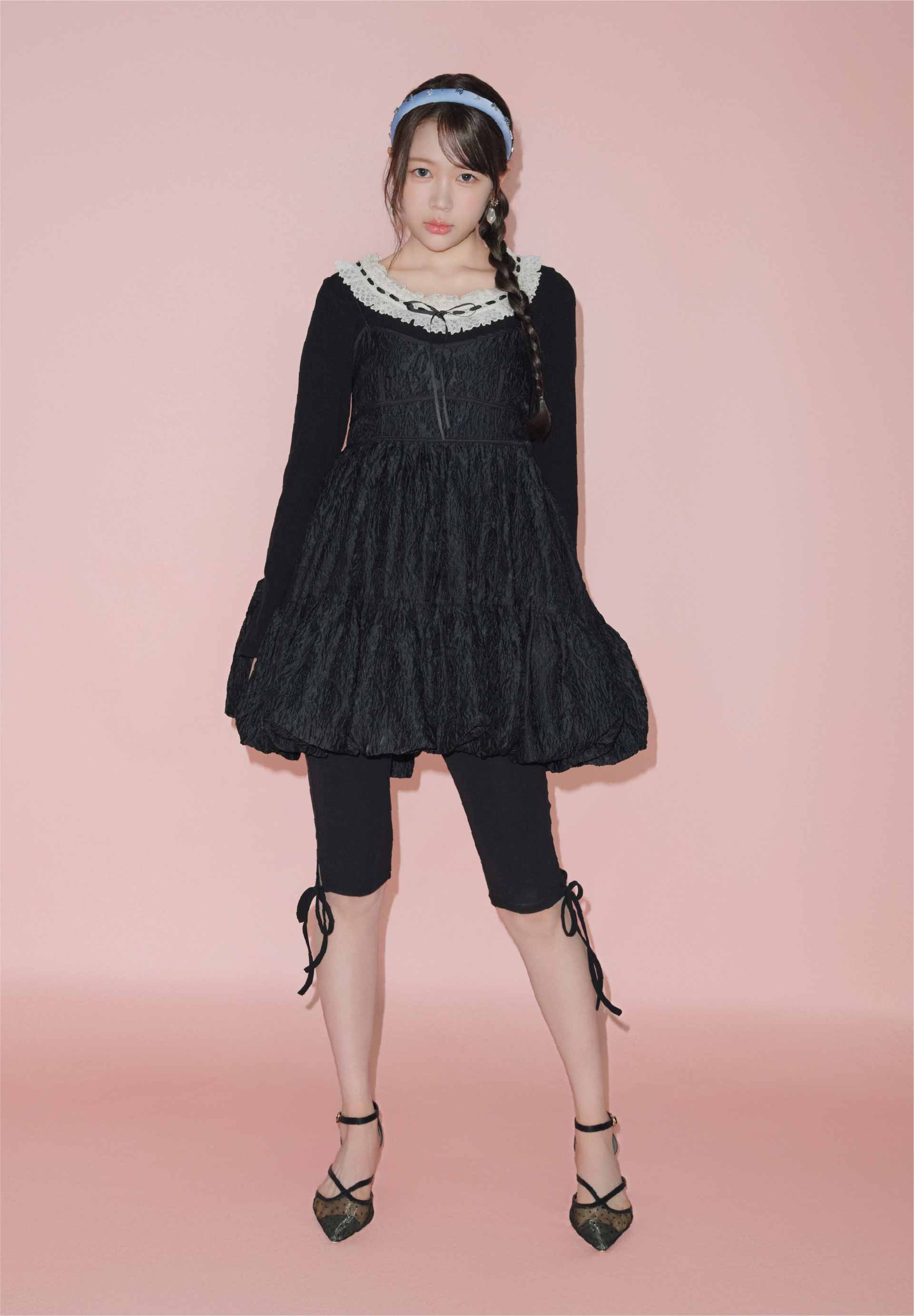 Body Suit Dress Shoes Hair Accessory Pierced Earrings YE-ON着用