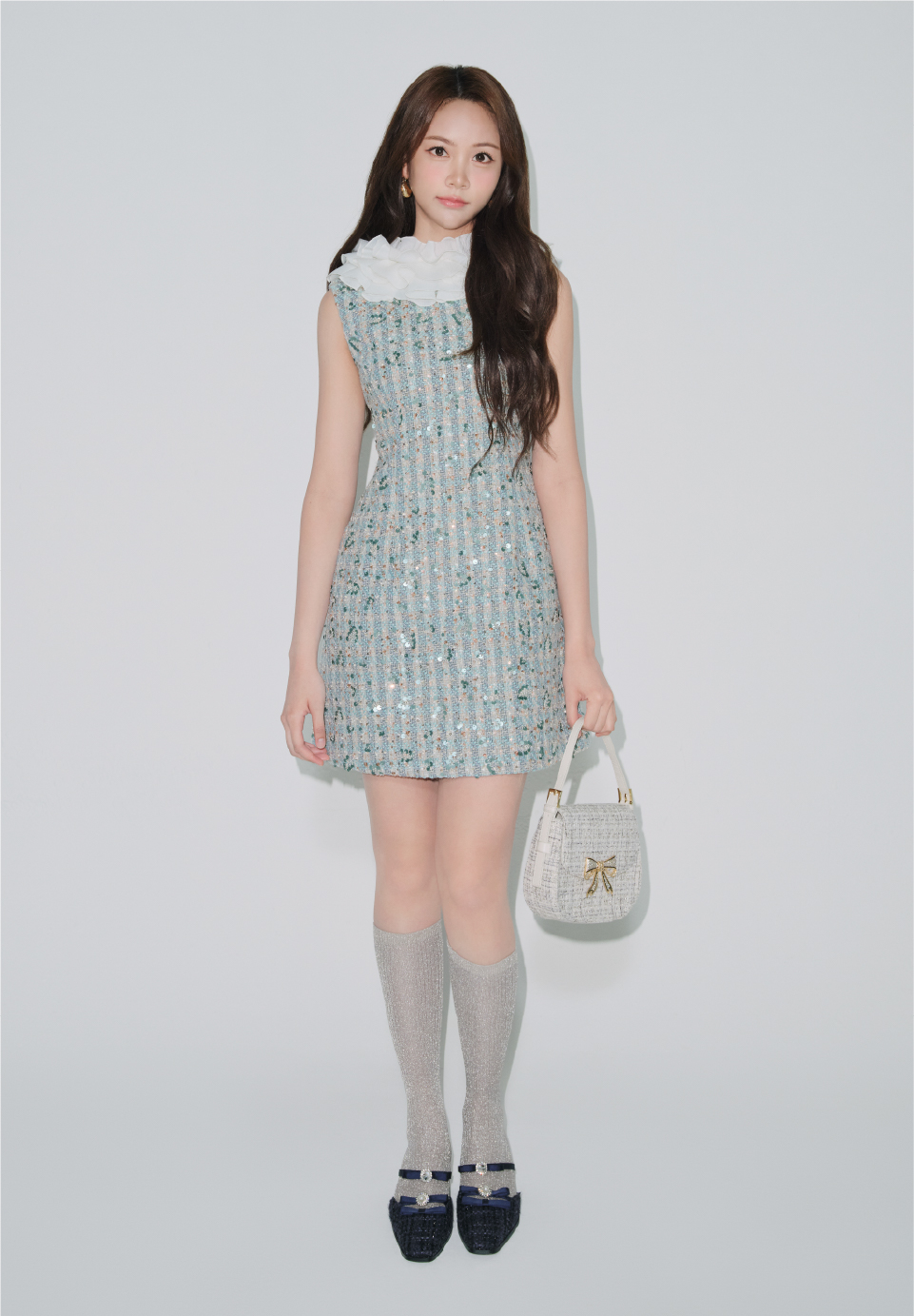Body Suit Dress Shoes Hair Accessory Pierced Earrings YE-ON着用
