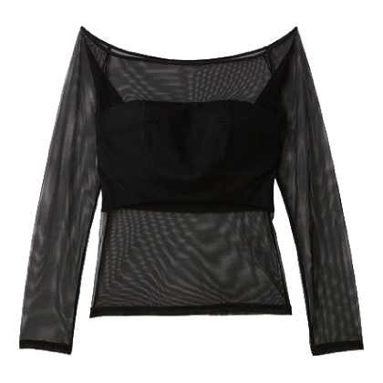 ハーフトップブラ BLK