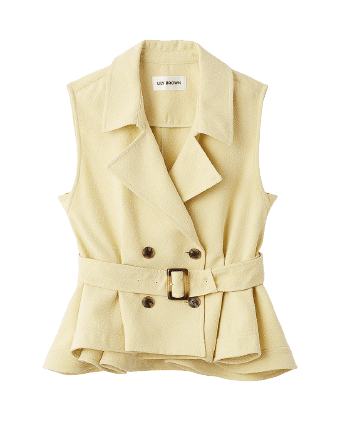 peplum gilet