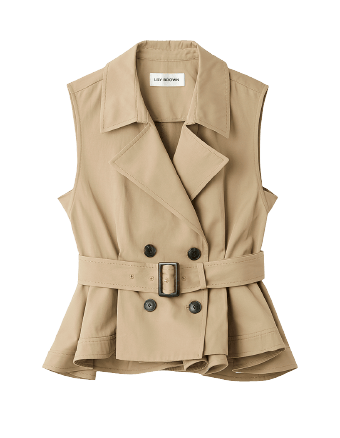 peplum gilet