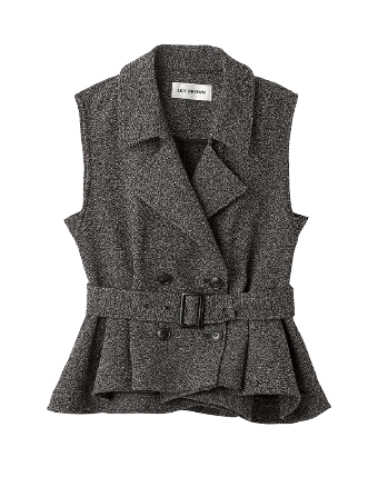 peplum gilet