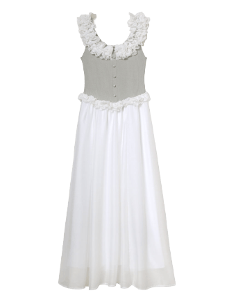 frill knit dress