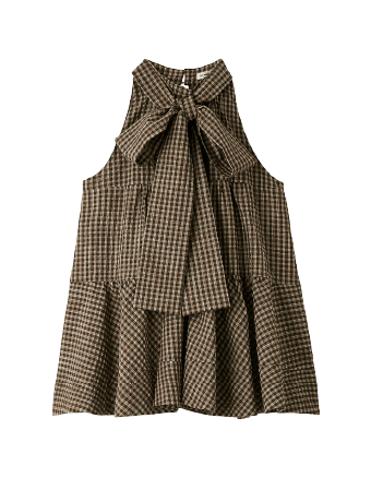 ribbon tie blouse