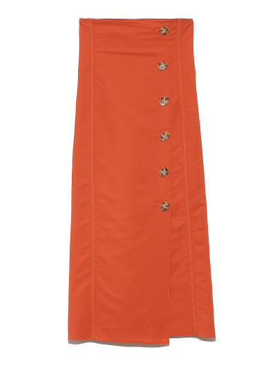 ボタンラップタイトスカート